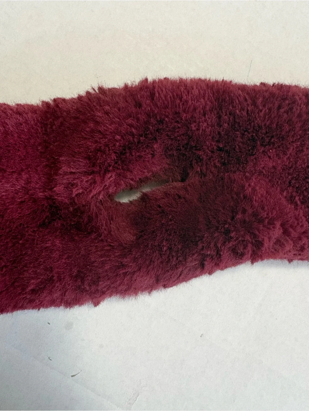 Burgundy scarf
